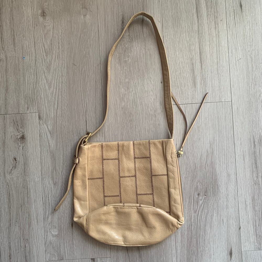 Hobo Cobblestone Stitched Patchwork Handbag
